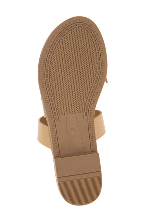 Kensie Marianna Toe Loop Sandal In Tan