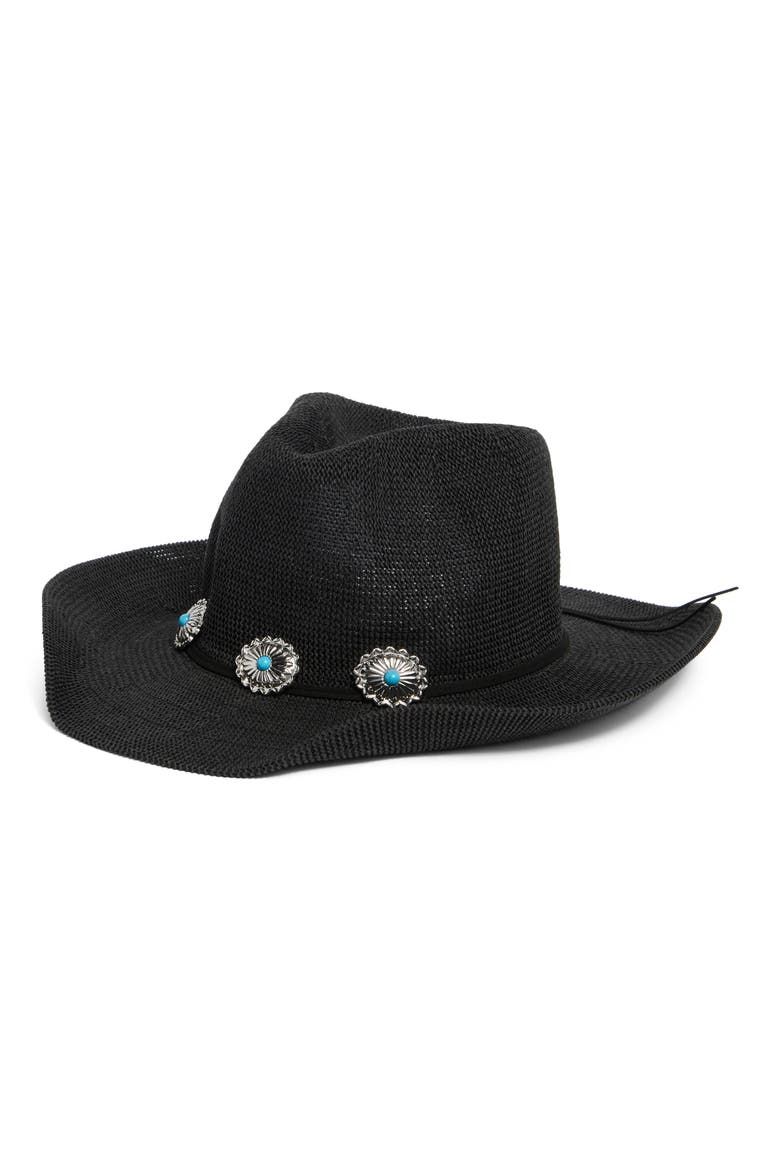 H-Bailey Bolo Trim Western Hat, Main, color, BLACK