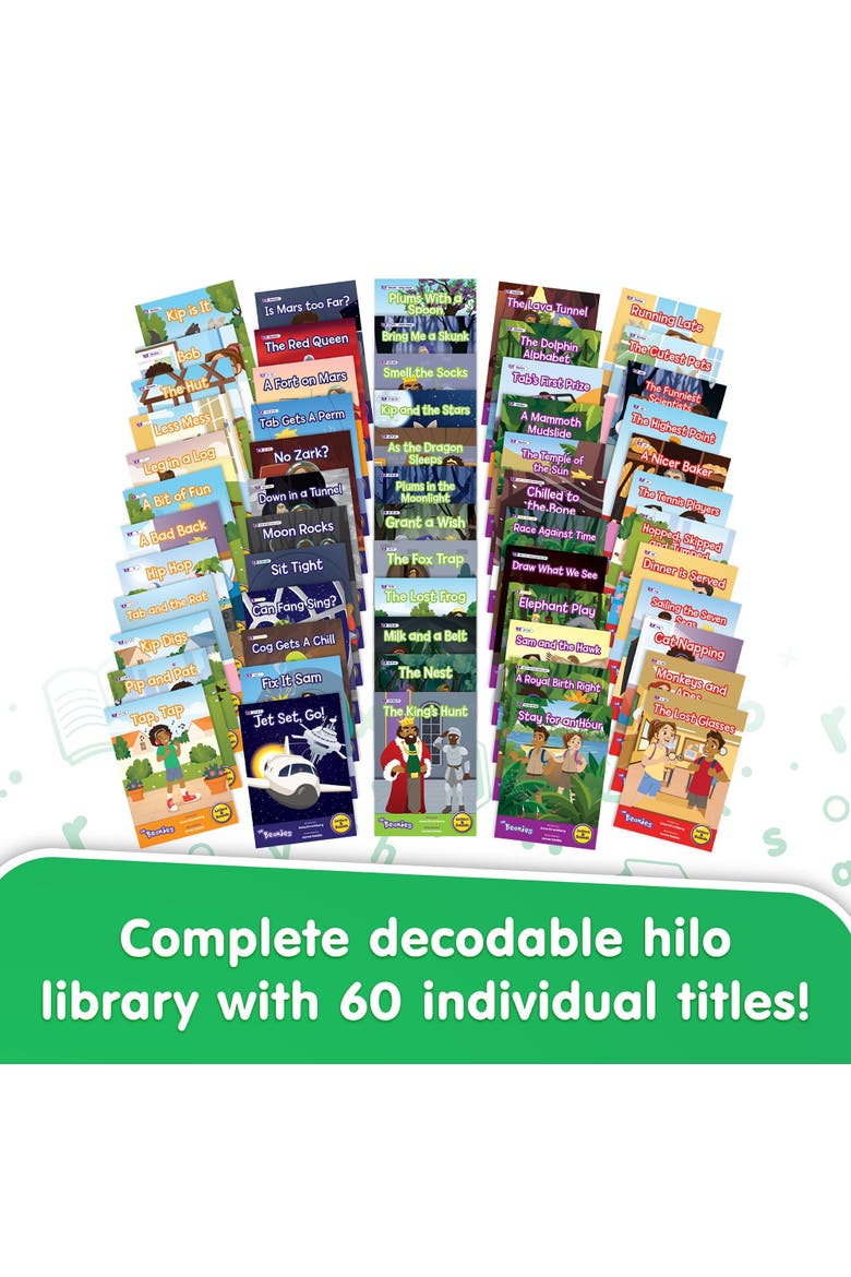 The Beanies Hilo Diversity Decodable Boxed Set 2 W/ 60 Books, Alternate, color, Multicolored