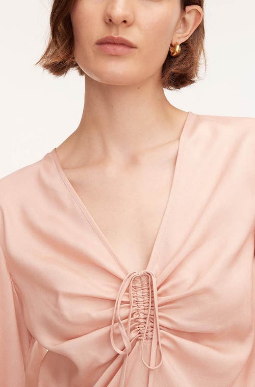 REBECCA TAYLOR REBECCA TAYLOR DRAWSTRING LONG SLEEVE BLOUSE