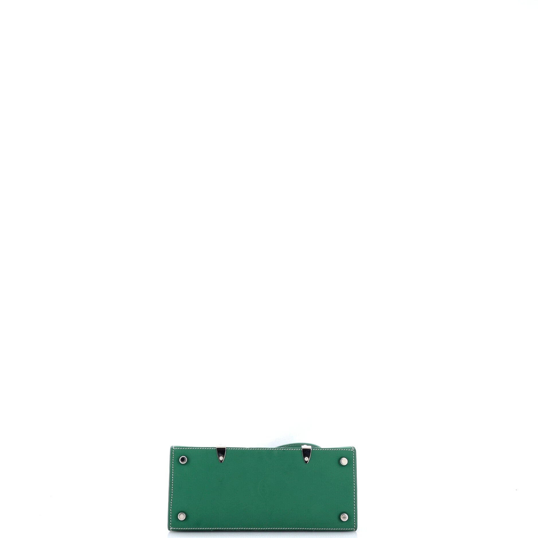 Structured Saigon Top Handle Bag Coated Canvas with Leather Mini, Alternate, color, Green