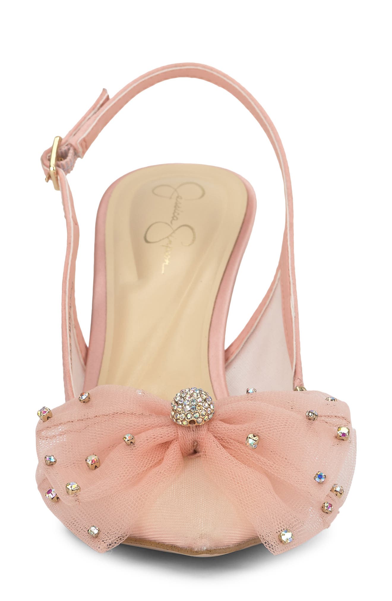 Jessica Simpson Lavilra Slingback Pointed Toe Pump, Alternate, color, Red 01