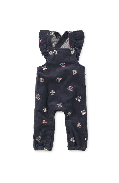 Corduroy Ruffle Baby Overalls