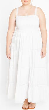 City Chic Dakota Tiered Maxi Sundress