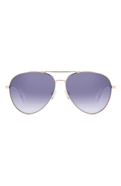 59mm Aviator Sunglasses