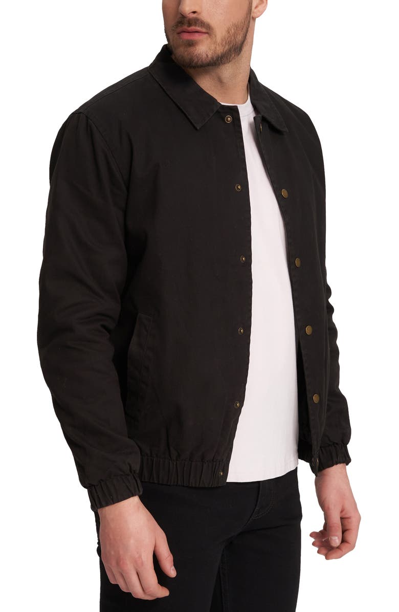 Noize Wiley Waxed Cotton Bomber Jacket, Alternate, color, 