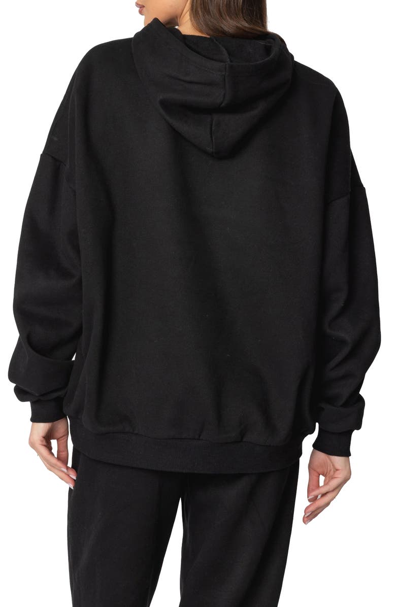 EDIKTED Billiard Logo Oversize Hoodie, Alternate, color, Black