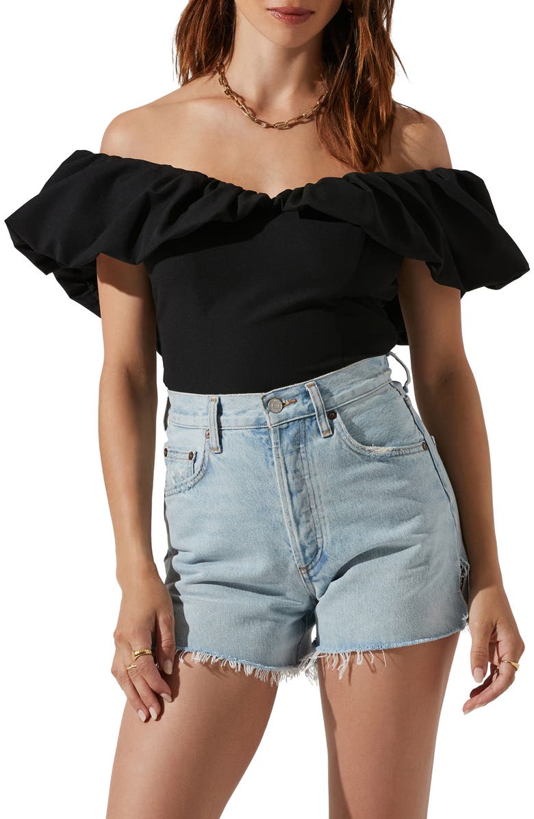 ASTR the Label Claribelle Off the Shoulder Top, Main, color, 