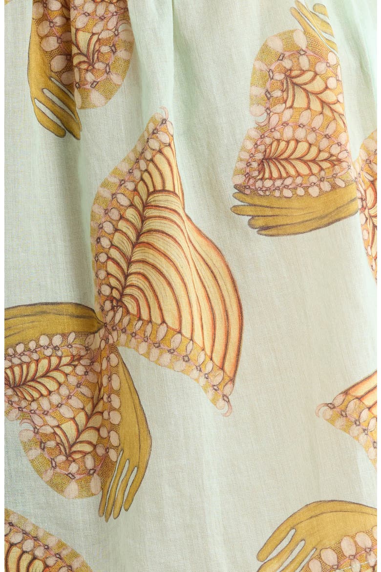 Bijous Cover-Up Shorts, Alternate, color, WATER BLOSSOMS