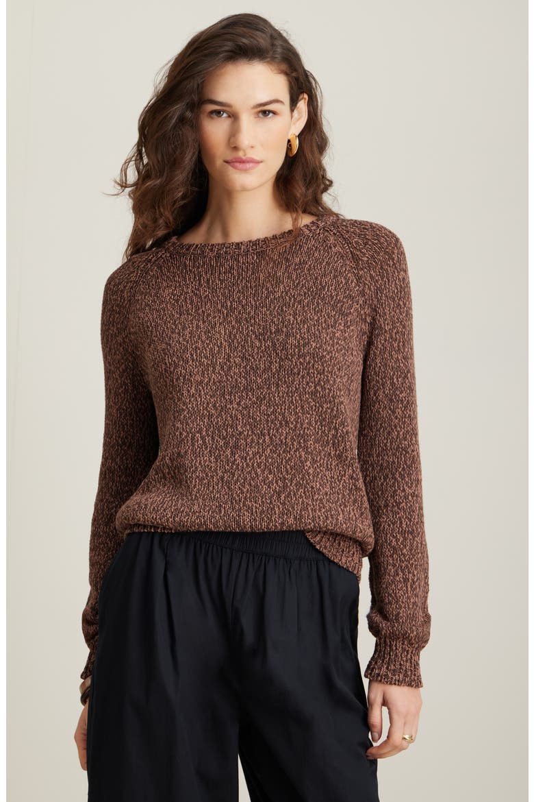 Raglan Sweater, Main, color, BROWN COFFEE- BROWN NUT MARL