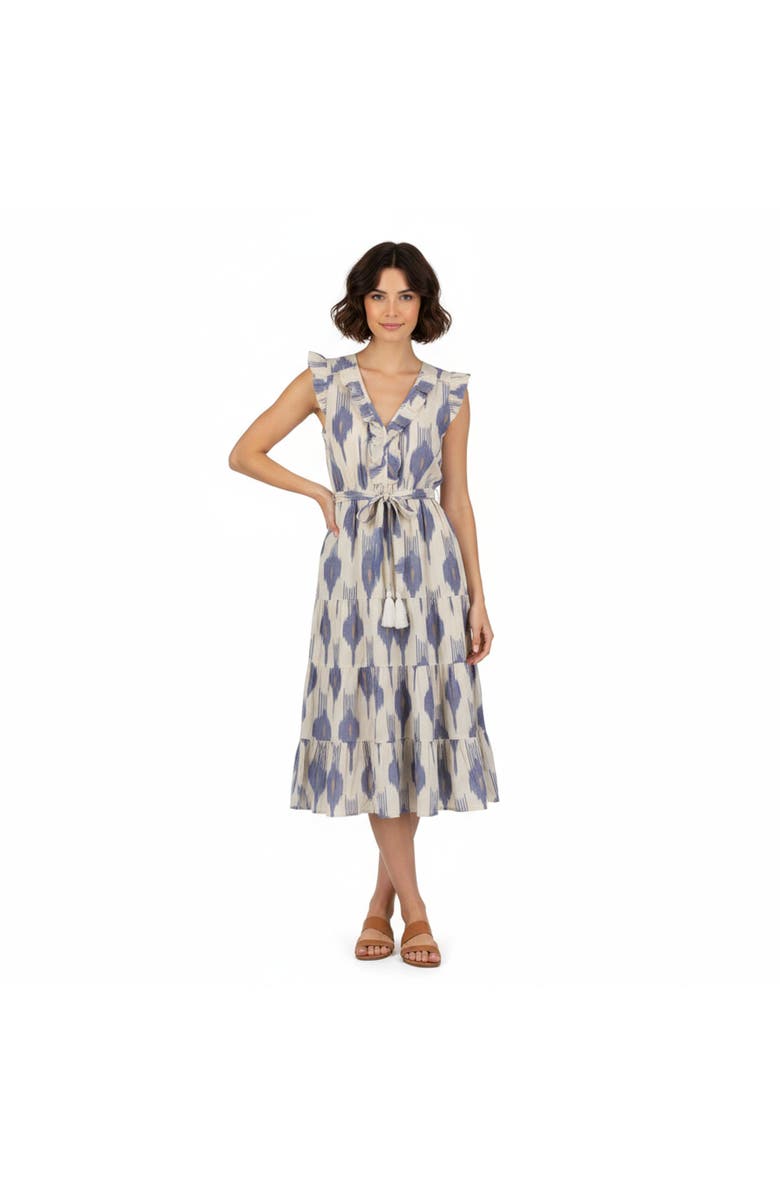 Mer St. Barth Giselle Women's Maxi Dress La Creme Ikat, Alternate, color, Cream