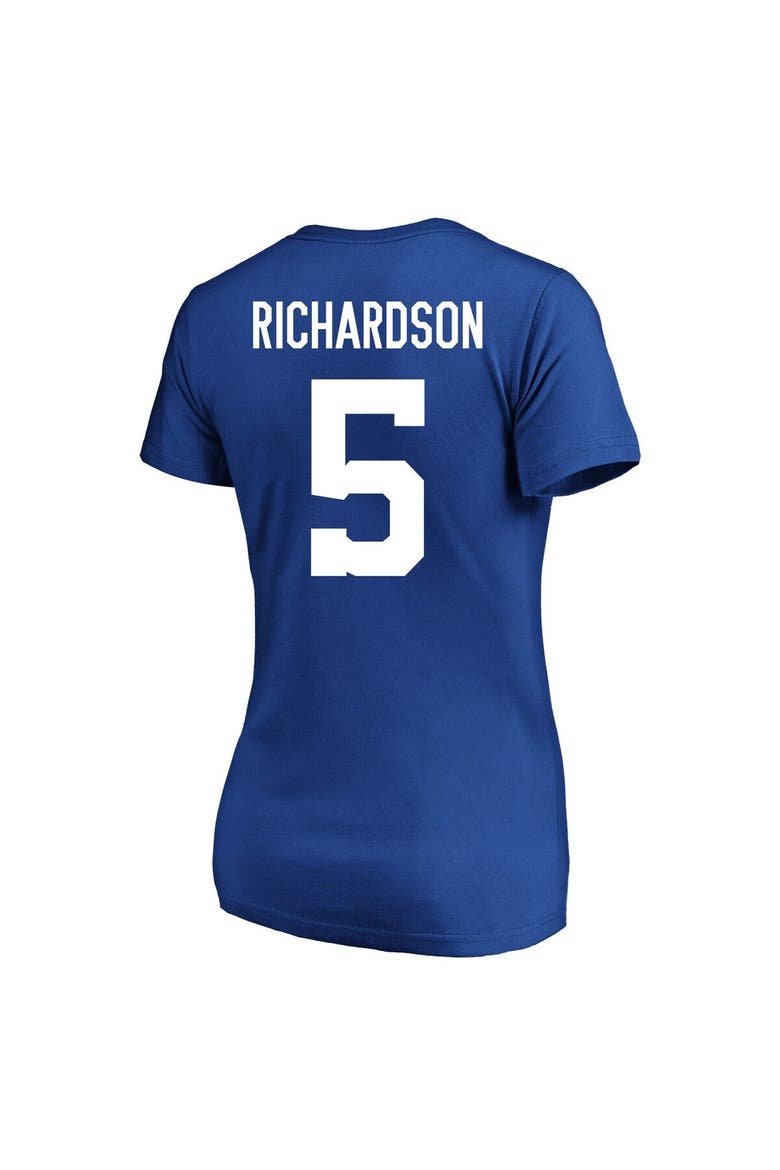 Women's Anthony Richardson Royal Indianapolis Colts Plus Size Fair Catch Name & Number V-Neck T-Shirt, Alternate, color, Royal