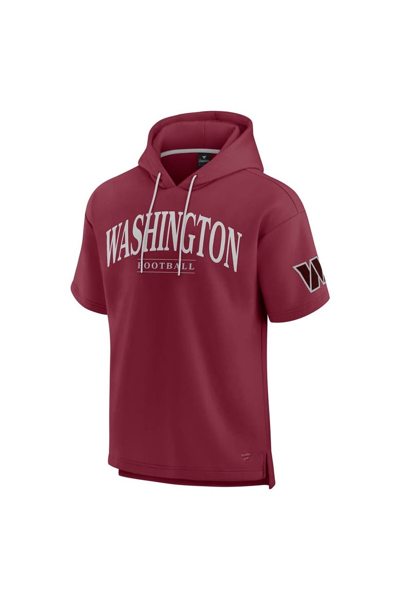 Unisex Fanatics  Burgundy Washington Commanders Elements Ready Short Sleeve Pullover Hoodie, Alternate, color, Burgundy