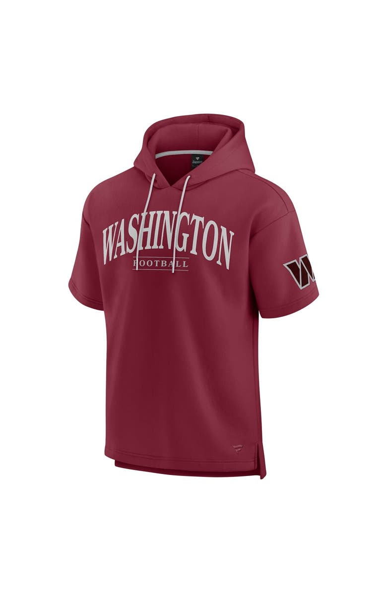 FANATICS Unisex Fanatics  Burgundy Washington Commanders Elements Ready Short Sleeve Pullover Hoodie, Alternate, color, 