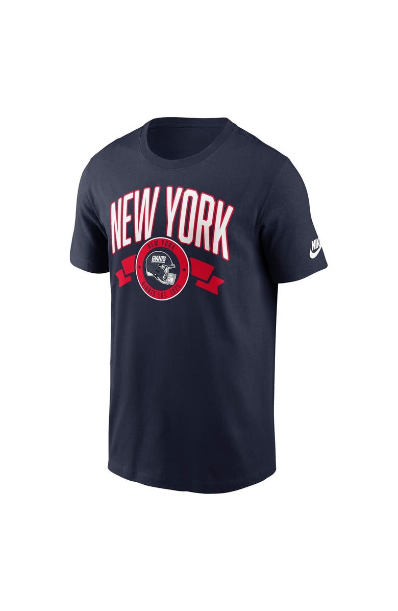 Nike Men's Nike Navy New York Giants Rewind Front and Back Hit Essential T-Shirt, Alternate, color, Navy