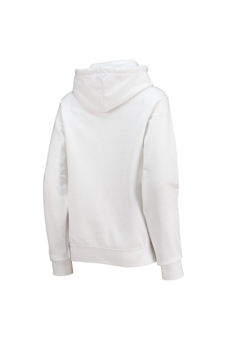 Women's WEAR by Erin Andrews White Washington Commanders Fleece Pullover Hoodie, Alternate, color, White