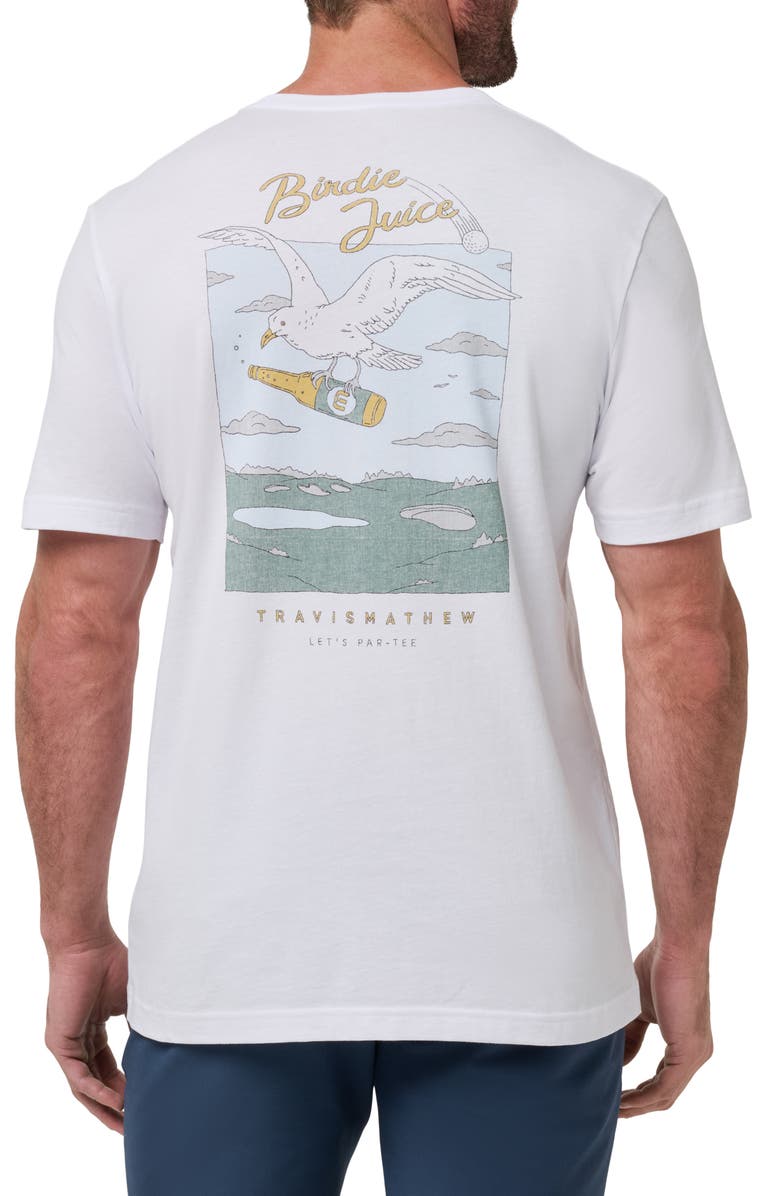 TravisMathew Drink Ticket Graphic T-Shirt, Alternate, color, White