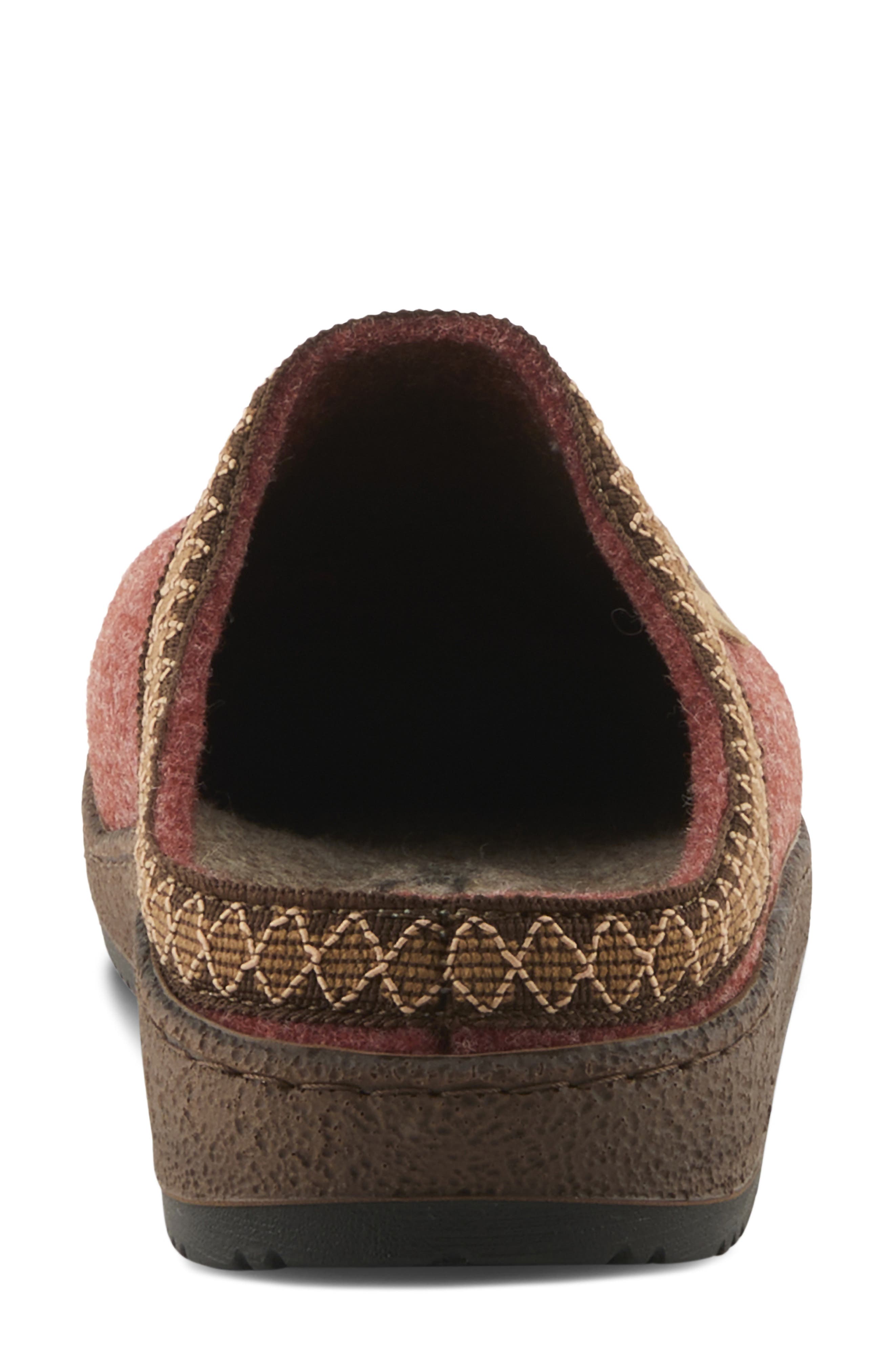 Flexus by Spring Step Snuggee Wool Clog, Alternate, color, Rust