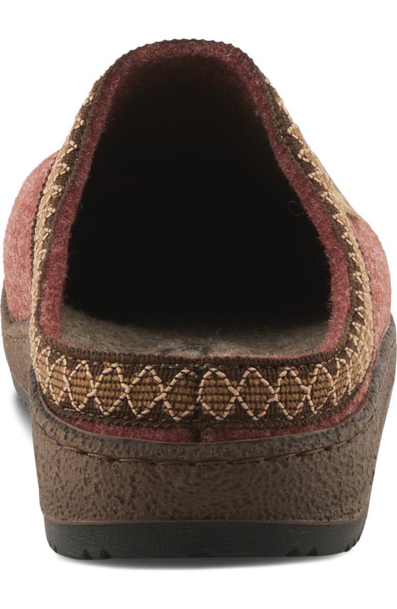 Flexus by Spring Step Snuggee Wool Clog, Alternate, color, Rust