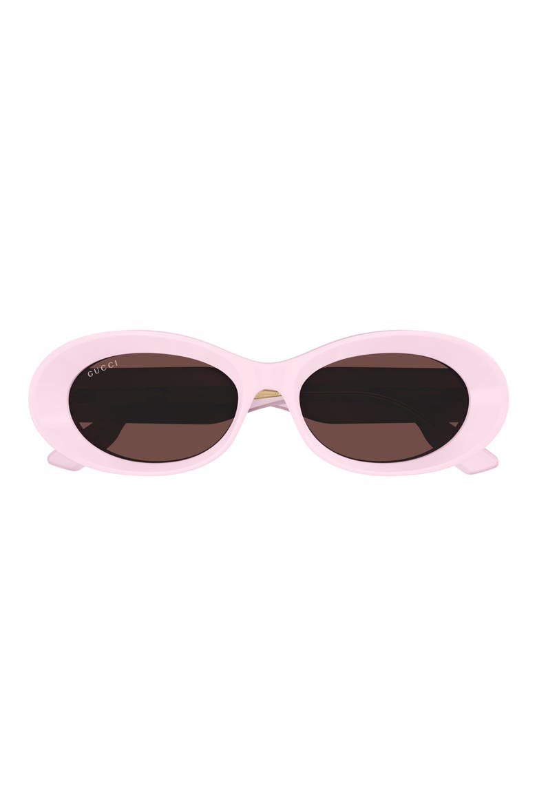 54mm Oval Sunglasses, Main, color, PINK