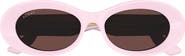 Gucci 54mm Oval Sunglasses