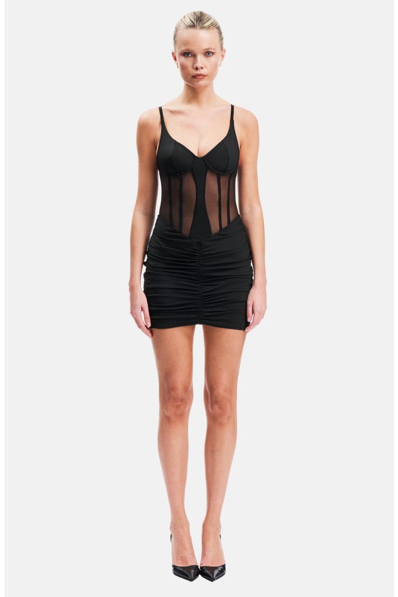 Sivara Mini Dress, Main, color, Black