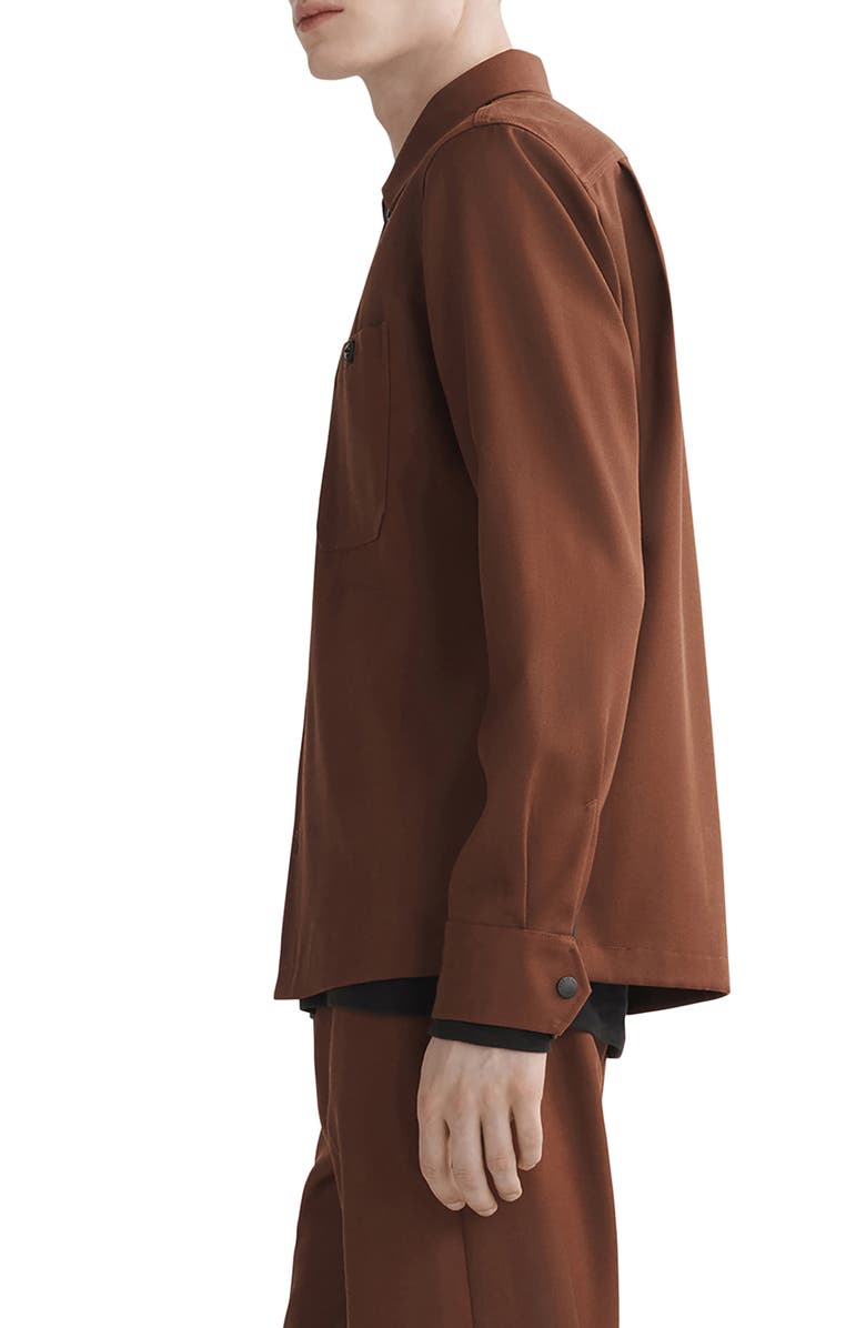 rag & bone Hyde Wool Blend Twill Shirt Jacket, Alternate, color,