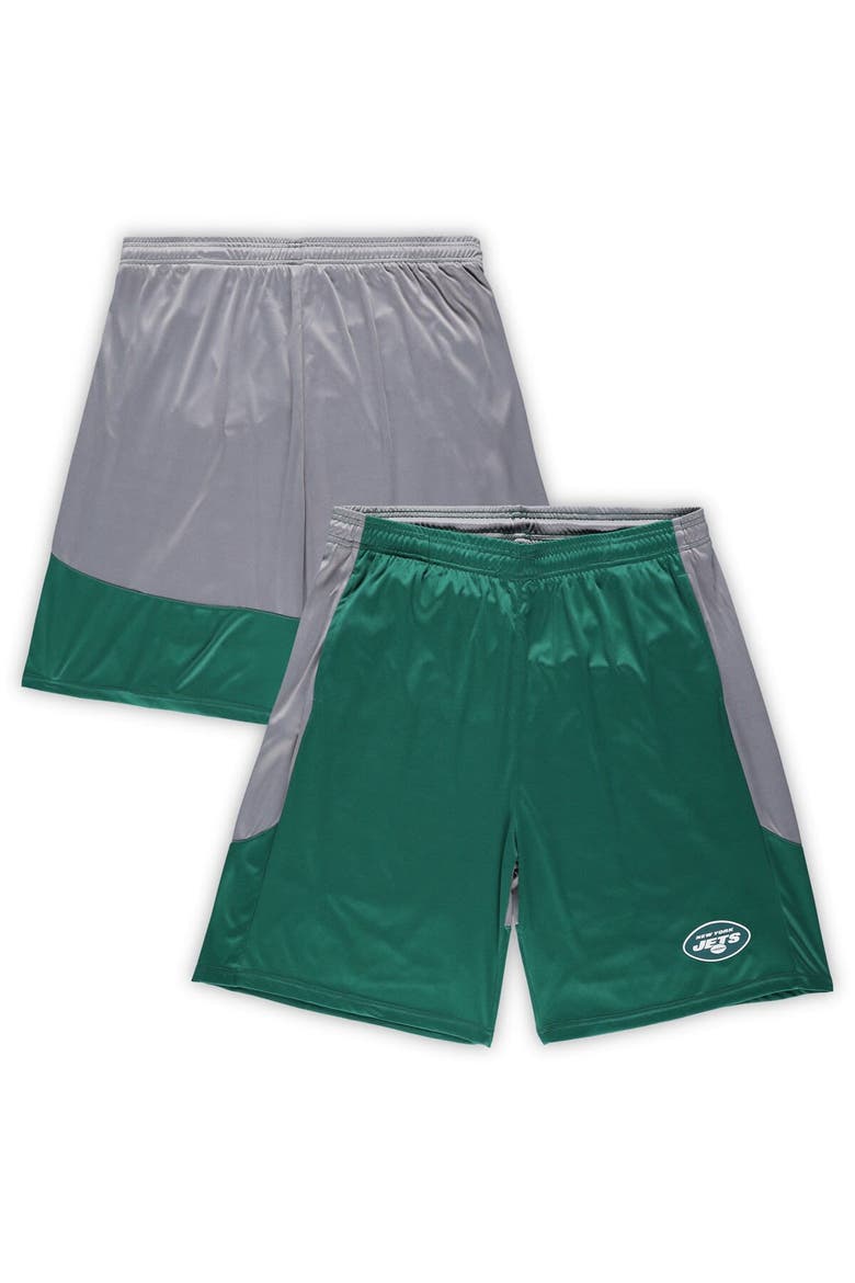 Men's Fanatics Branded Green New York Jets Big & Tall Team Logo Shorts, Main, color, Green