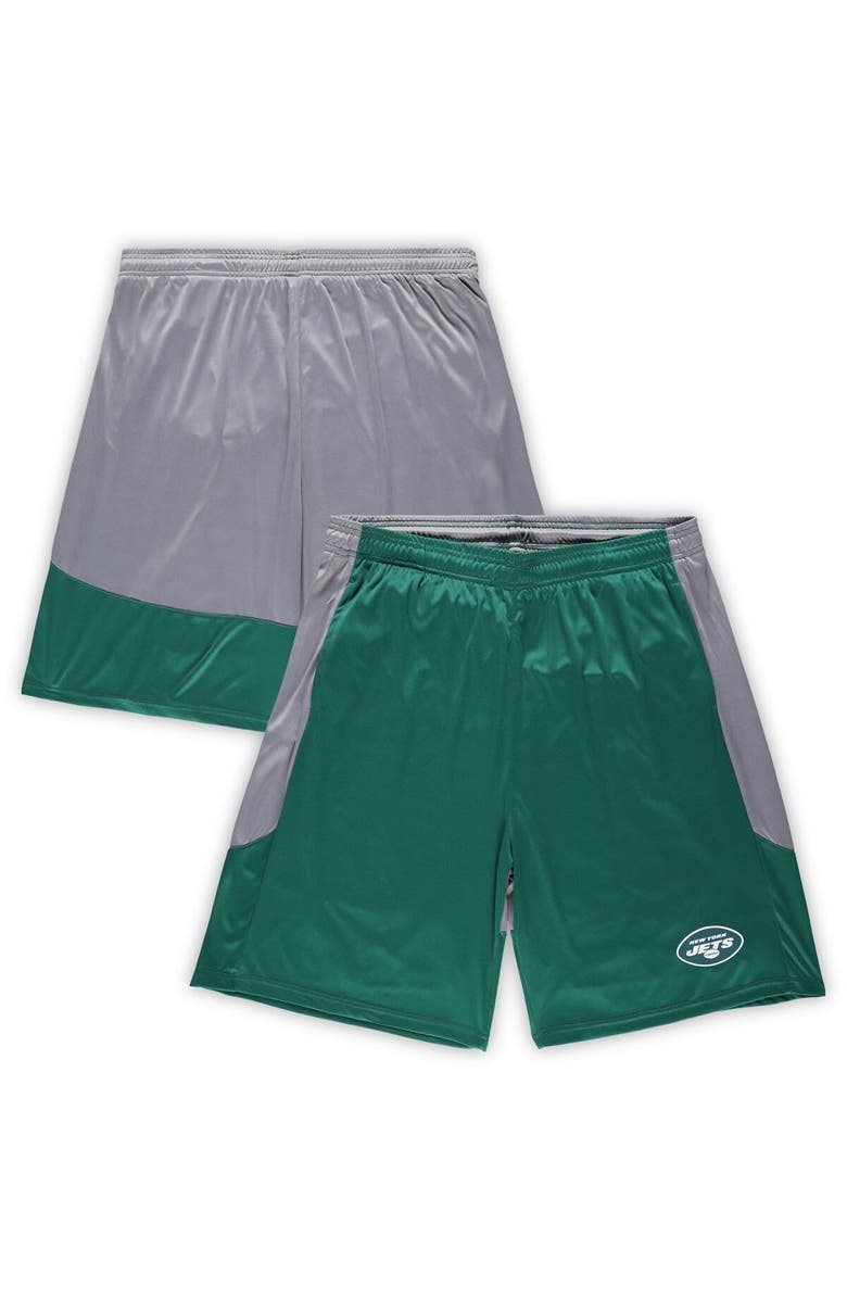 FANATICS Men's Fanatics Branded Green New York Jets Big & Tall Team Logo Shorts, Main, color, Green