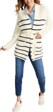 Tommy Bahama Stripe Open Stitch Cardigan