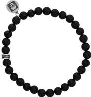 John Varvatos Men's Artisan Beaded Onyx Stretch Bracelet