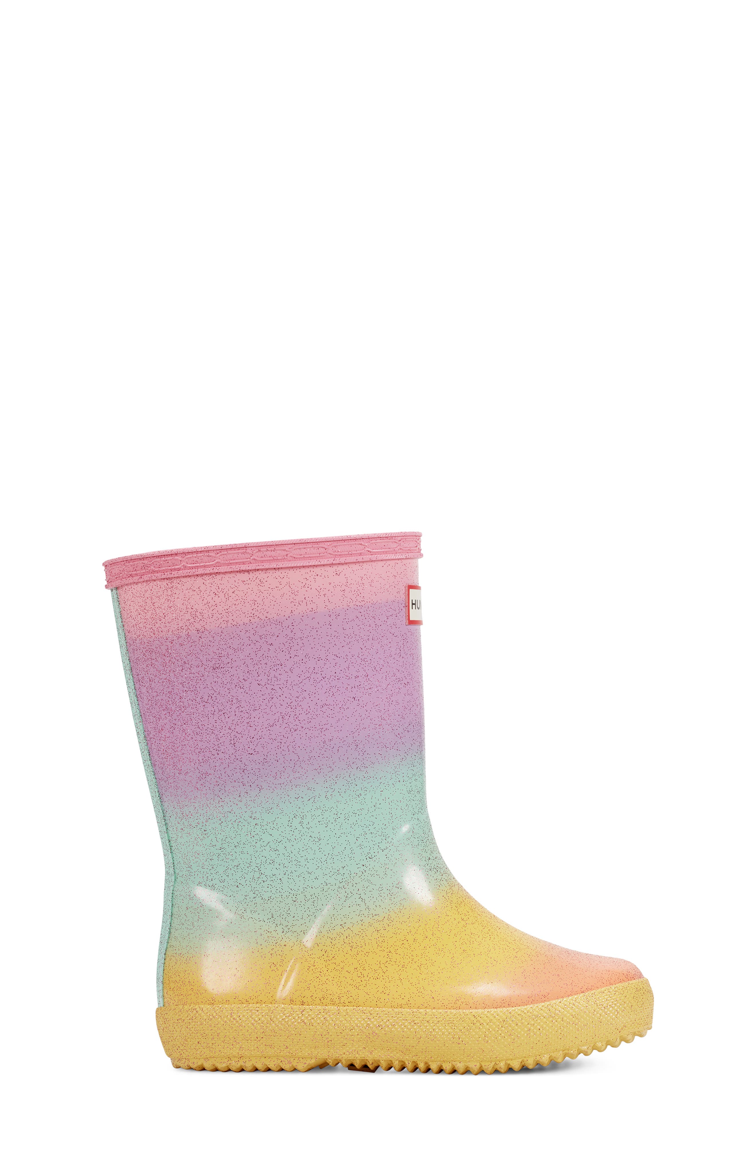 Kids' First Starcloud Waterproof Rain Boot, Alternate, color, RAINBOW MULTI/GREEN/PINK