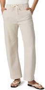 PAIGE Arellia Drawstring High Waist Ankle Barrel Leg Trouser Jeans