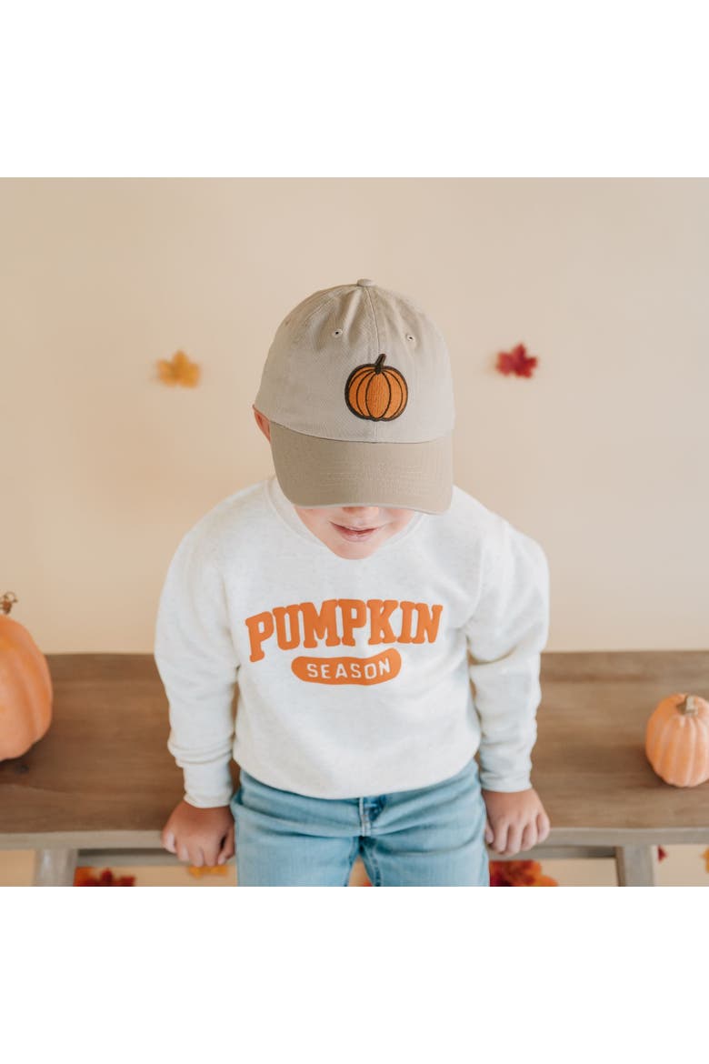 Pumpkin Season Puff Ink Sweatshirt, Alternate, color, Natural Heather