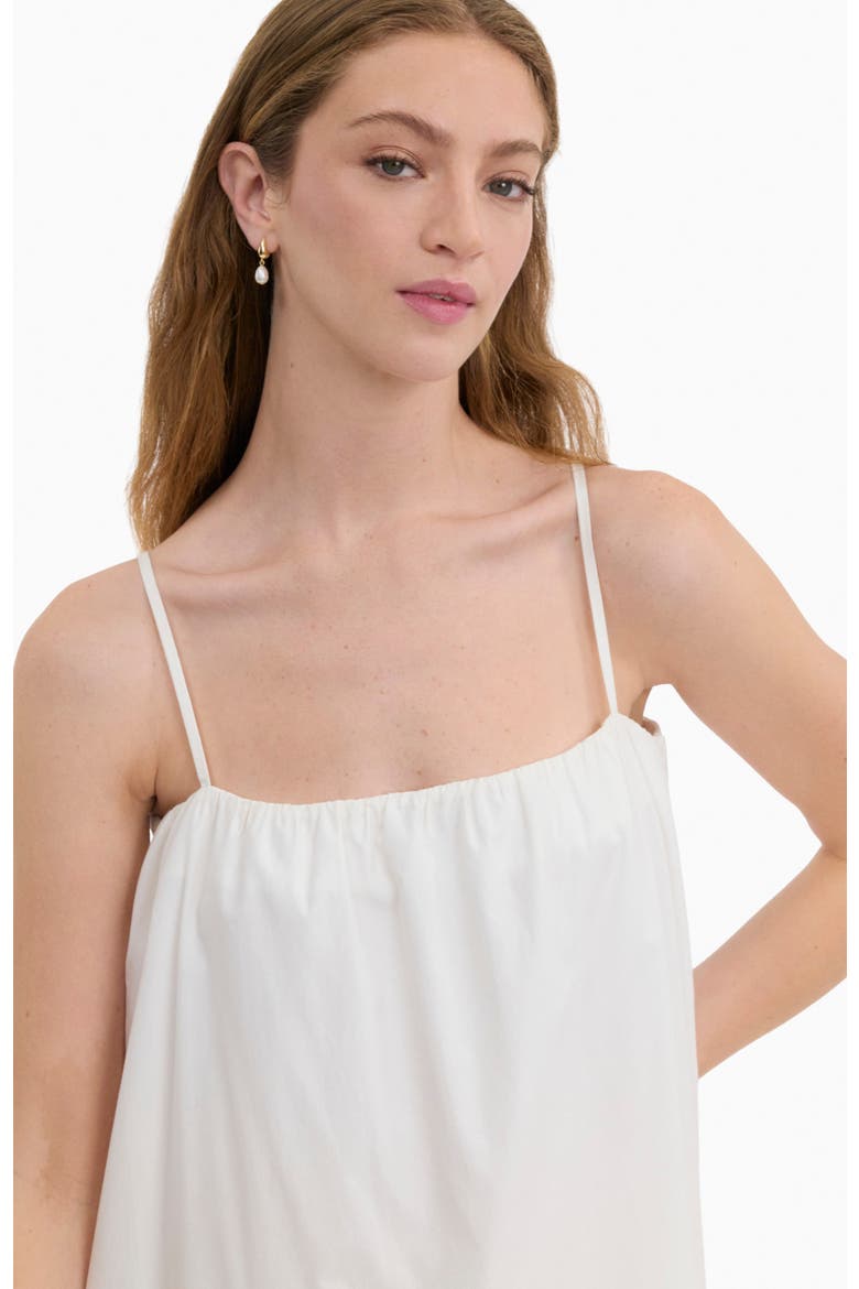 Brielle Poplin Eyelet Dress, Alternate, color, Ivory