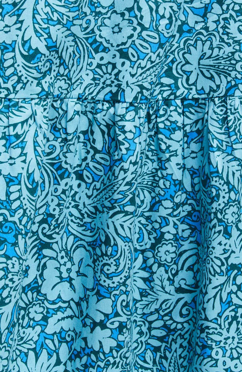 Estelle Sorrento Paisley Tiered Cotton Skirt, Alternate, color, Print