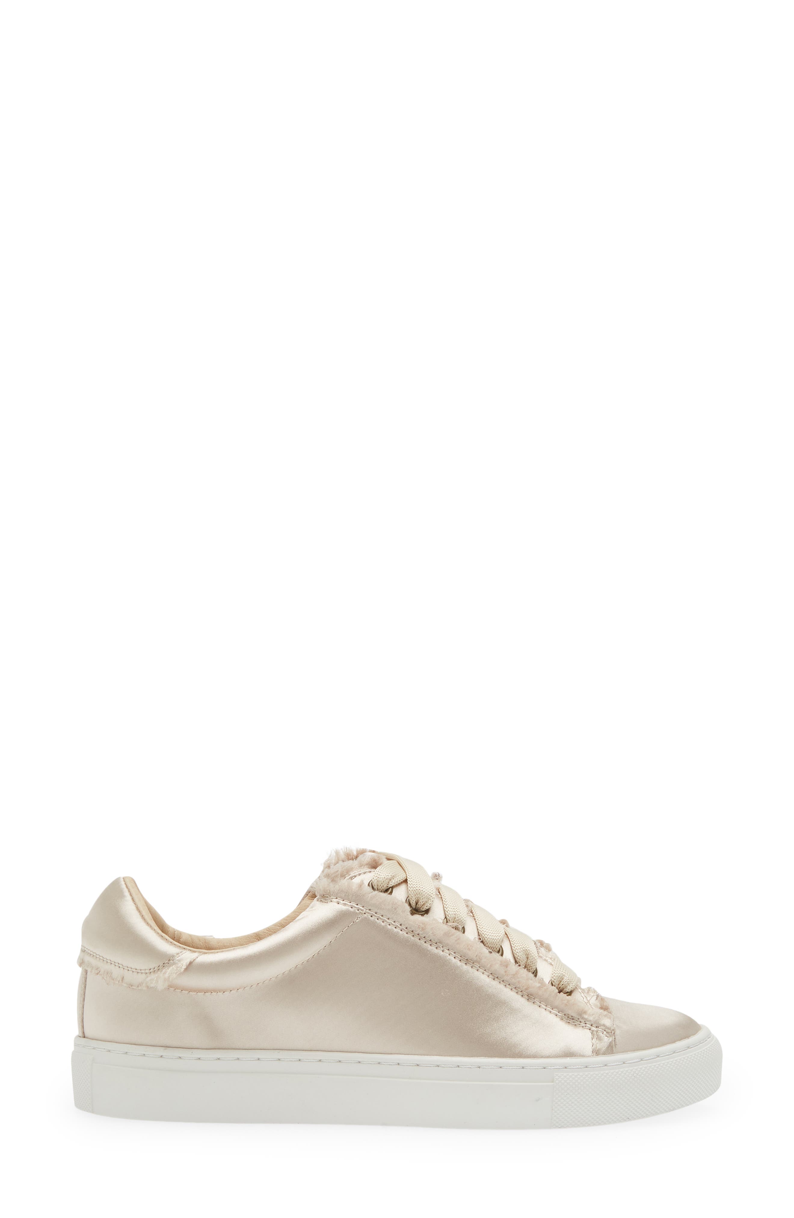 Chocolat Blu Satin Sneaker, Alternate, color, Champagne Satin