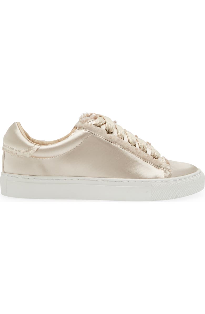 Chocolat Blu Satin Sneaker, Alternate, color, Champagne Satin