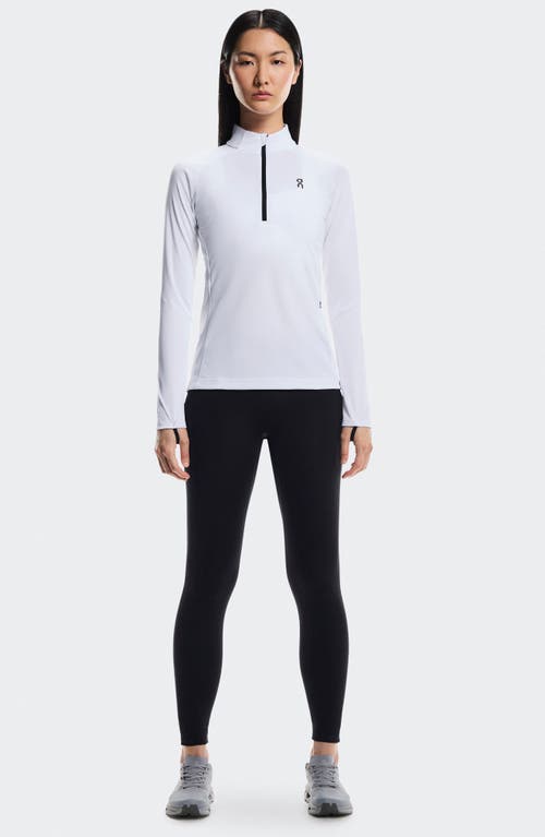 On Climate Quarter Zip Running Top In White