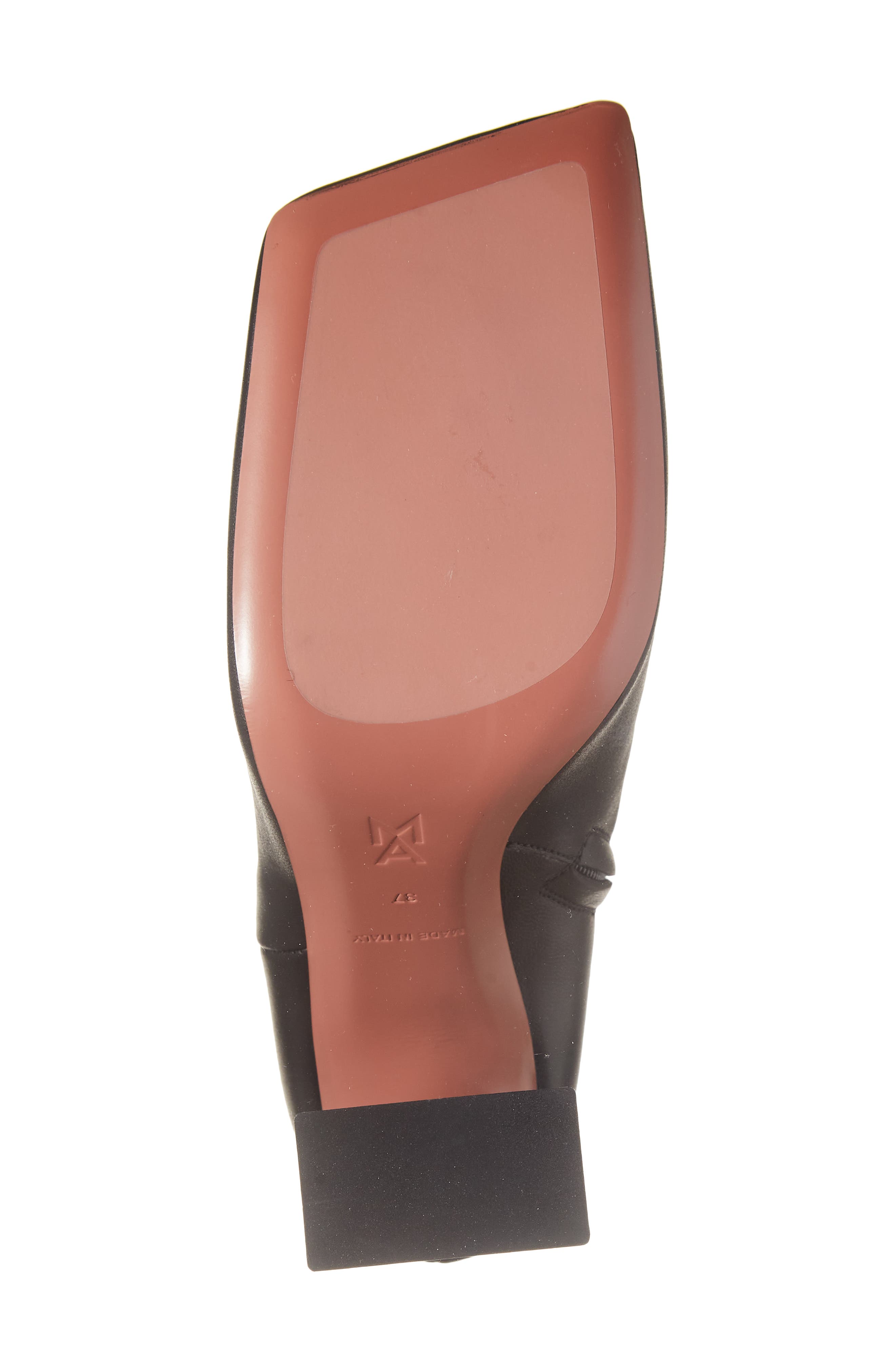 Amina Muaddi Marine Square Toe Bootie, Alternate, color, 
