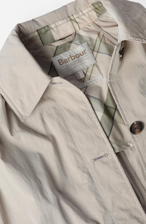Barbour Garbo Water Resistant Jacket In Light Sand Rosemary