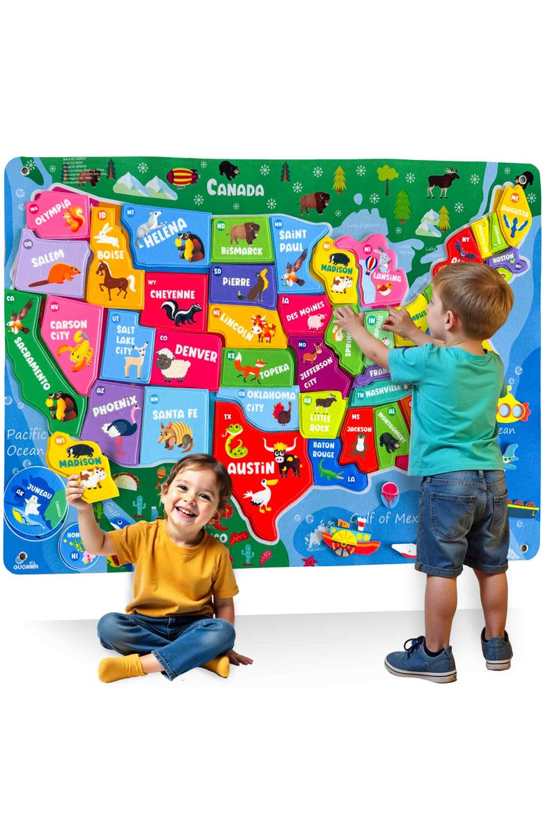 Quokka Kids Felt Board Learning Set, Main, color, Usa