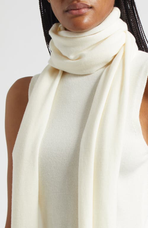 Staud Canal Sleeveless Merino Wool Sweater In White