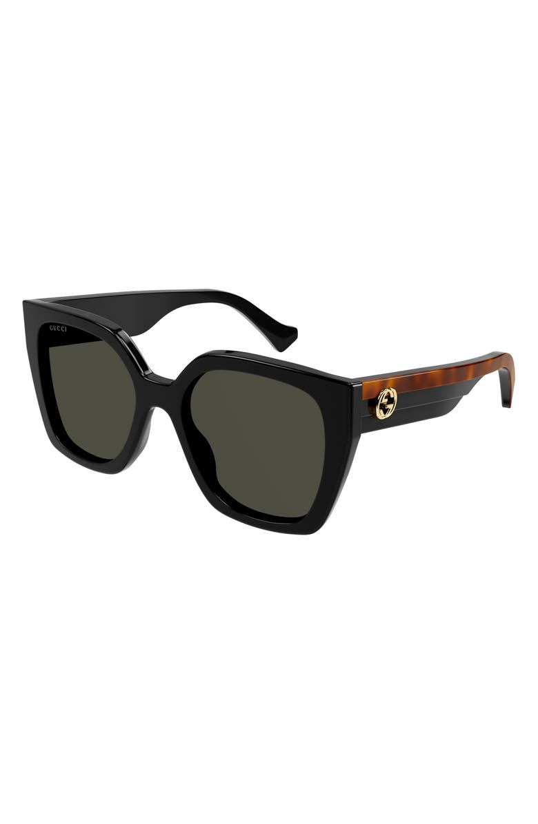 Gucci 55mm Square Sunglasses, Alternate, color, 