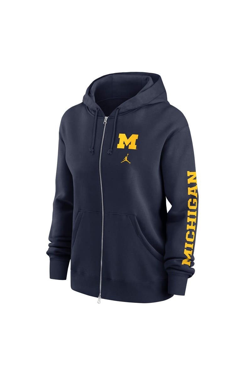 Jordan Brand Women's Jordan Brand  Navy Michigan Wolverines Phoenix Full-Zip Hoodie, Alternate, color, 