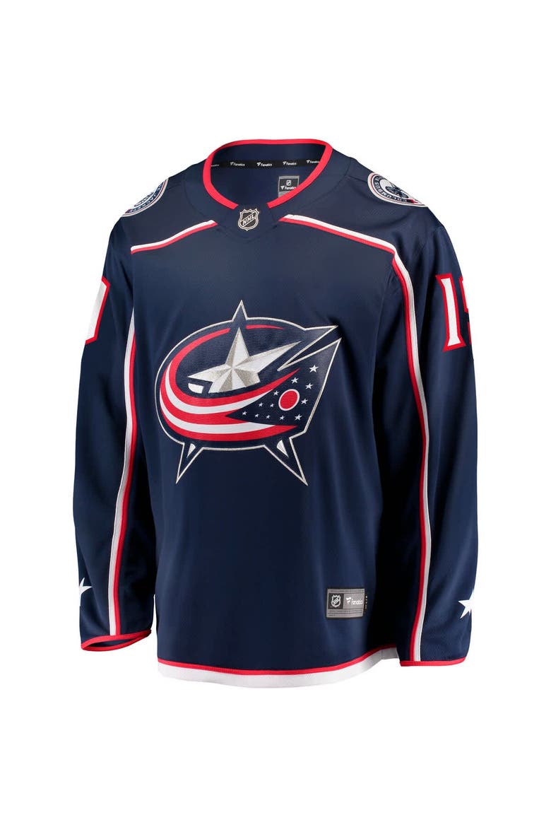 Men's Fanatics Adam Fantilli Navy Columbus Blue Jackets Home Premier Breakaway Player Jersey, Alternate, color, Navy