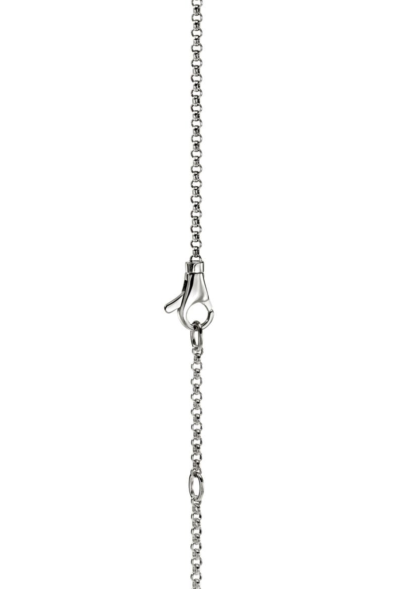 Icon Link Pavé Diamond Pendant Necklace, Alternate, color, SILVER