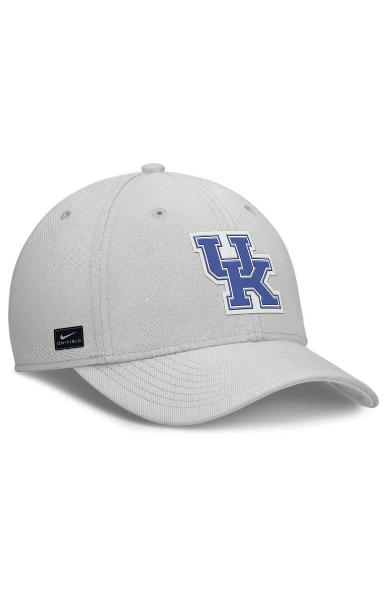 Nike Men's Nike  Gray Kentucky Wildcats Rise Practice Performance Adjustable Hat, Alternate, color, 