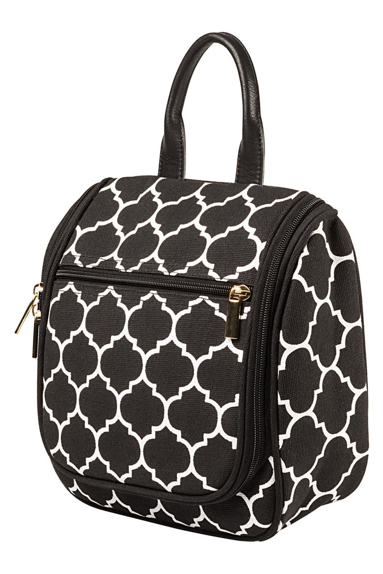 Monogram Travel Kit, Alternate, color, BLACK
