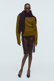 H&M Rib-knit Shoulder-pad Top